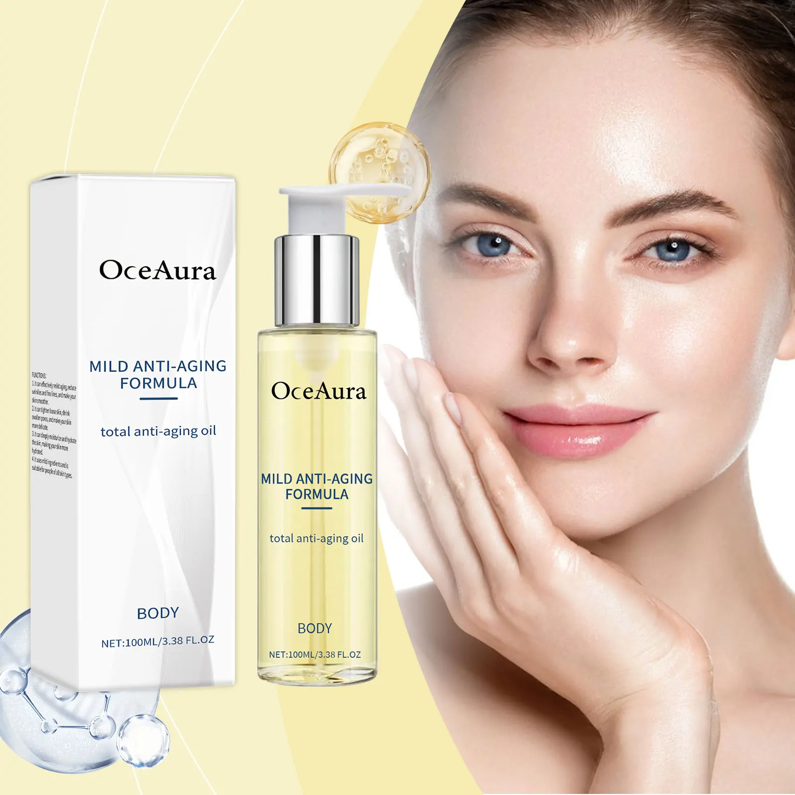 Масло для ухода за кожей лица и тела улучшение объемных пор исчезание тонких