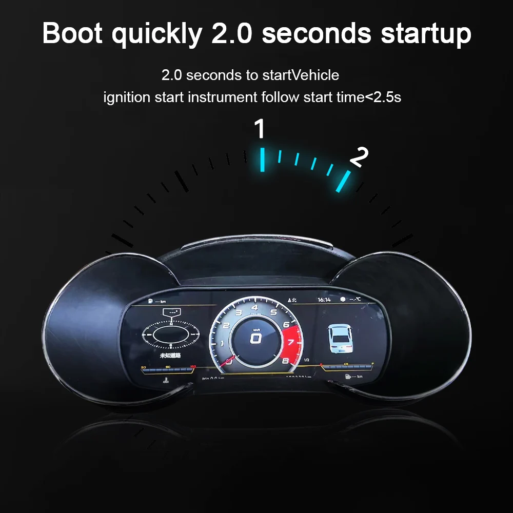 Улучшенный QLED-экран в кабине 12 3 дюйма для Audi A3 2014-2020 ЖК-дисплей цифровой