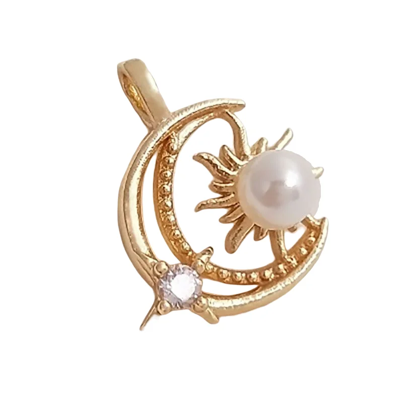

2Pcs Real Gold Plated Brass Crescent Moon Charms Blank Cameo Pendant Base For DIY Jewelry Making Necklace Earrings Accessories