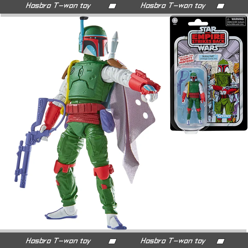 

Hasbro Star Wars The Vintage Collection Boba Fett Vintage Comic Art Edition 3.75 Inches(10Cm) Action Figure Collectible Model