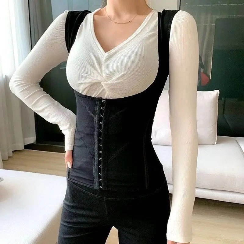 

Shapewear 365-degree Abdomen Waist Support Corset Postpartum Adjustment for Women Hook and Eye Closure Tummy Control