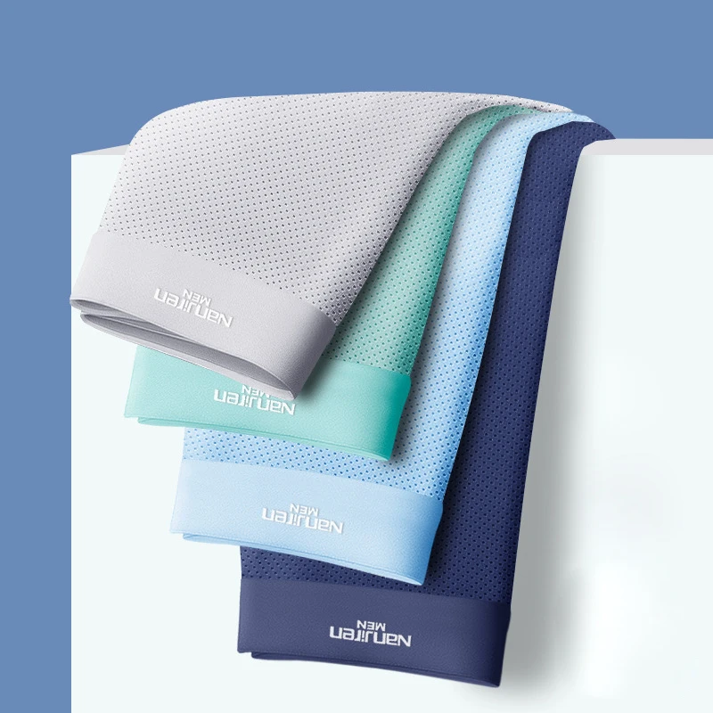 Boxers Ice Silk Man Underwear Boxer Graphene Men Underpants Breathable Men's Mesh Panties Ultrathin Traceless BoxerShorts Trunk