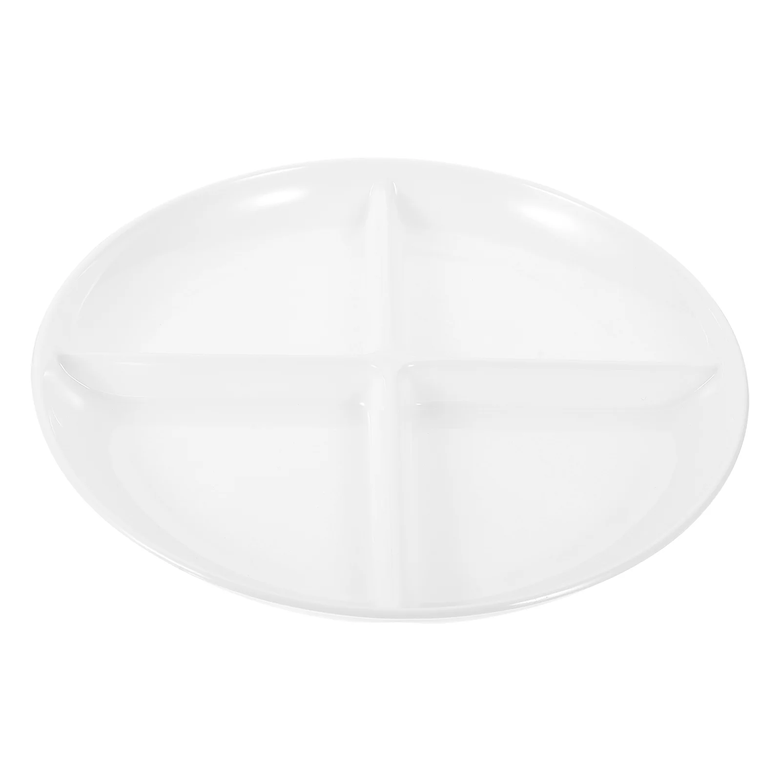 

Plates Plate Divided Serving Tray Snack Appetizer Portion Fruit Storage Kids Control Dish Porcelain Dishes Dried Platter