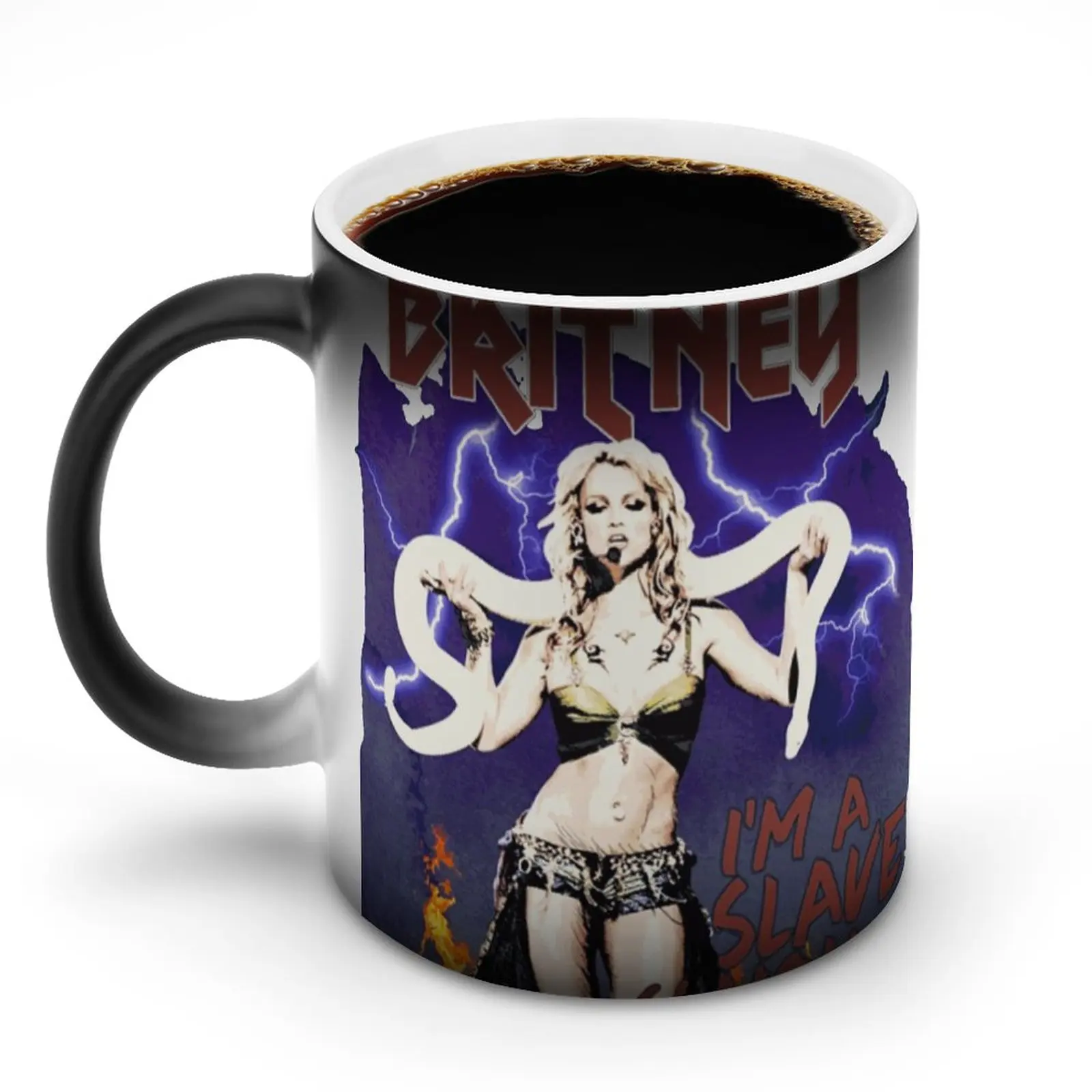 

Кружка Britney Spears Im A Slave эспрессо меняющая цвет кружка Оптовая Продажа Стильные керамические чашки