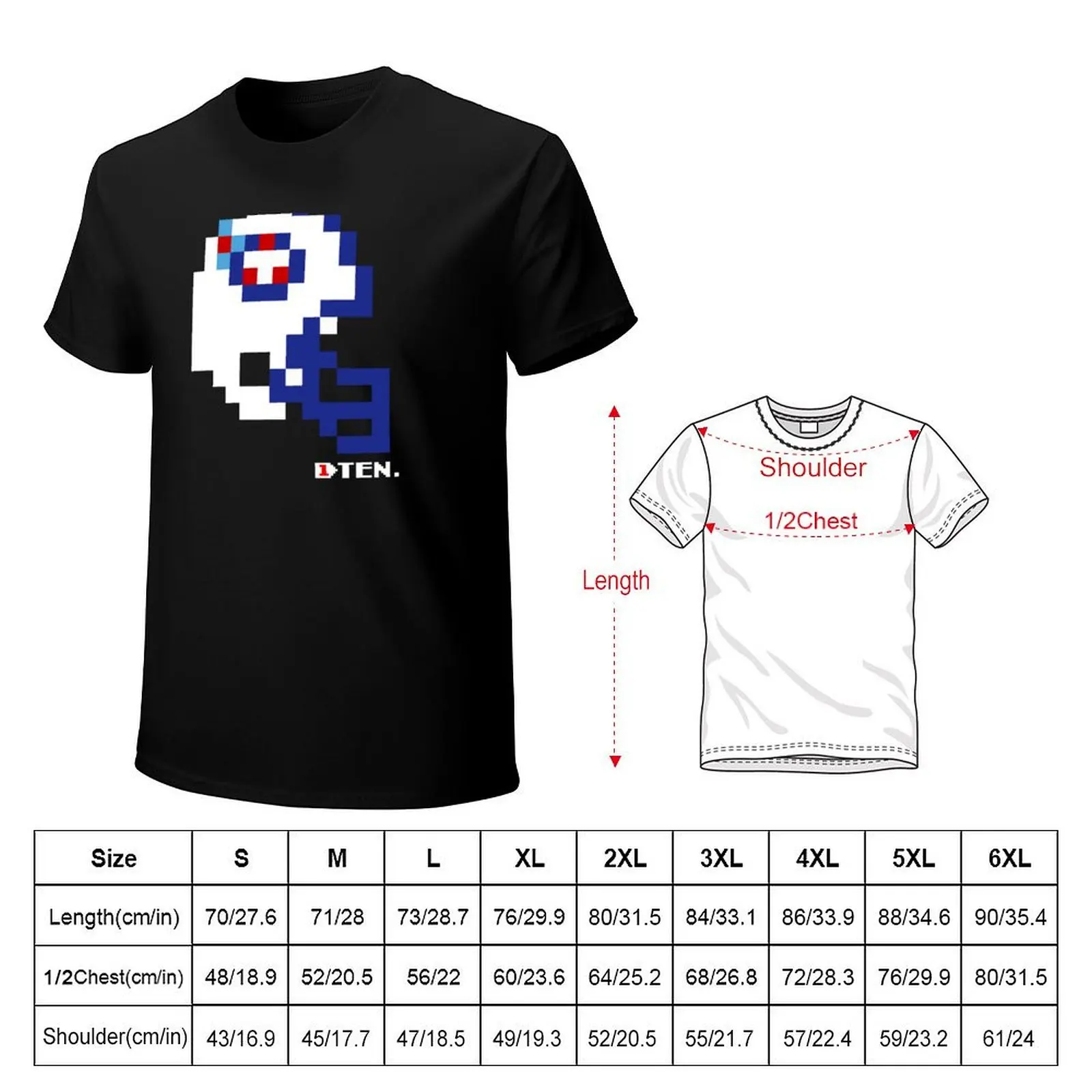 TENN Helmet-TECmo Bowl Shirt футболка аниме футболки винтажная с рисунком мужская