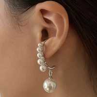 new light luxury fashionable niche exaggerated pearl earrings forwomen korean fashion earring daily birthday party jewelry gifts
