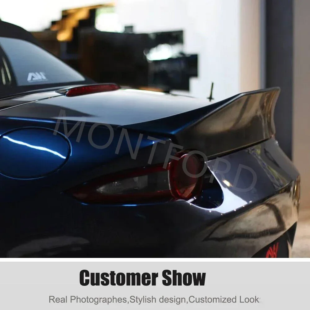 Для Mazda MX5 Miata ND RF LMS Стиль FRP волоконно-стекловолокно Неокрашенный спойлер Утконос