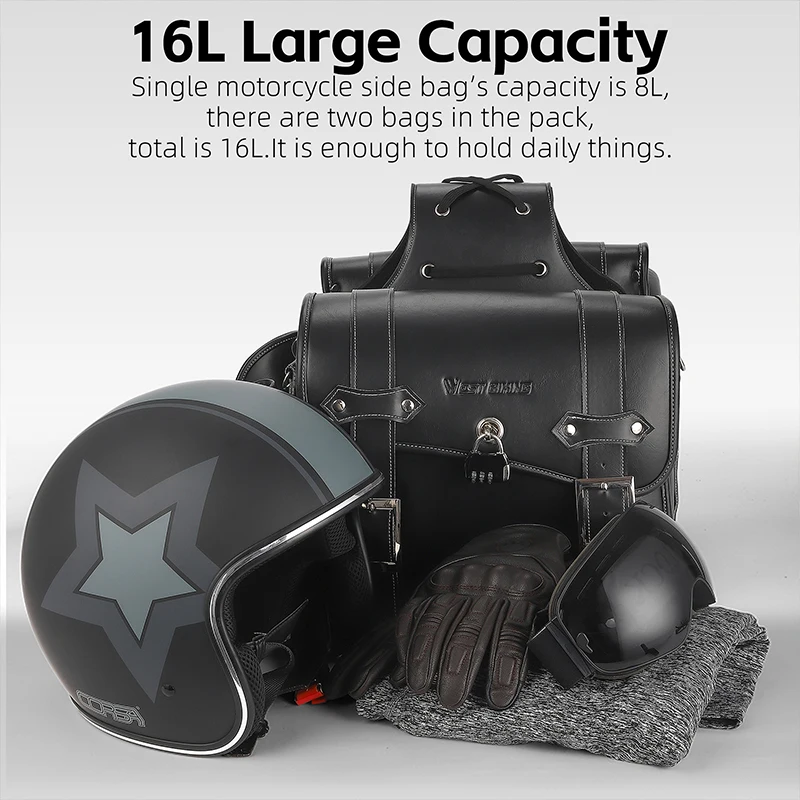 Сумка для велосипеда WEST BIKING из экокожи вместительная Водонепроницаемая