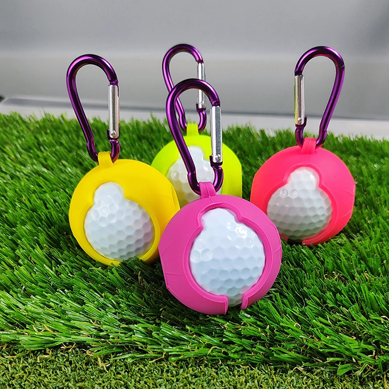 

1PC Portable Golf Ball Protective Cover Golf Ball Holder Silicone Case Golf Accessories