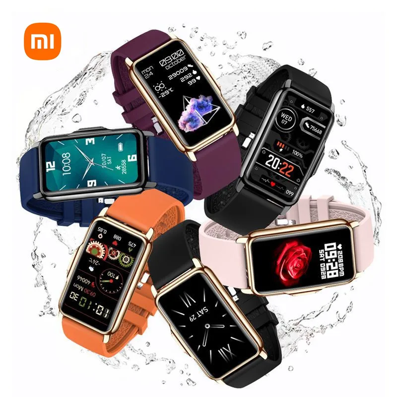 

Женские Смарт-часы Xiaomi, фитнес-браслет для девушек с функцией измерения кровяного давления и пульса, водонепроницаемые IP68 Смарт-часы для см...