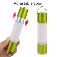 camping light lamp usb rechargeable hanging flashlight zoomable aluminum alloy led torch camping tent lamp outdoor night light