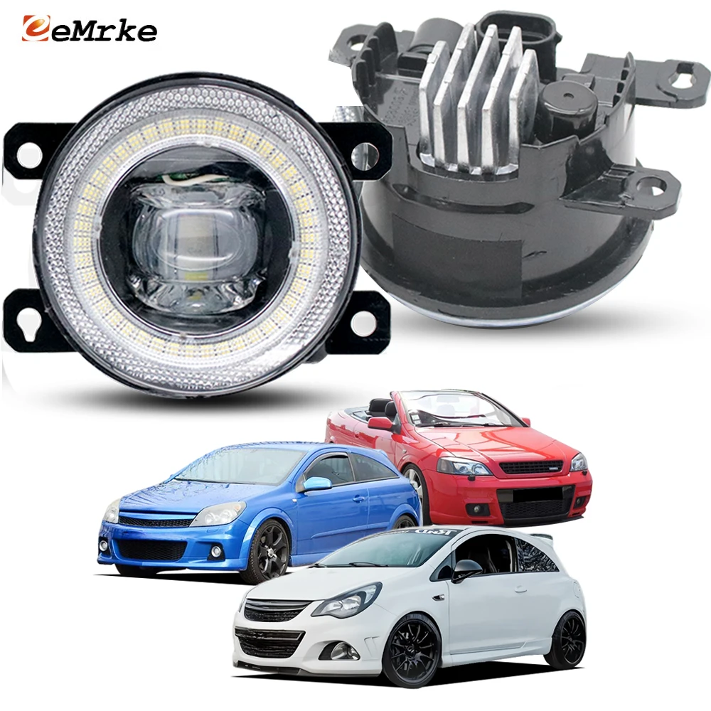 Фото Для Opel Holden Astra G/H OPC, Astra HSV VXR Vauxhall Corsa D OPC светодиодные противотуманные фары объектив 30 Вт Angel Eye аксессуары для внешних ламп №1