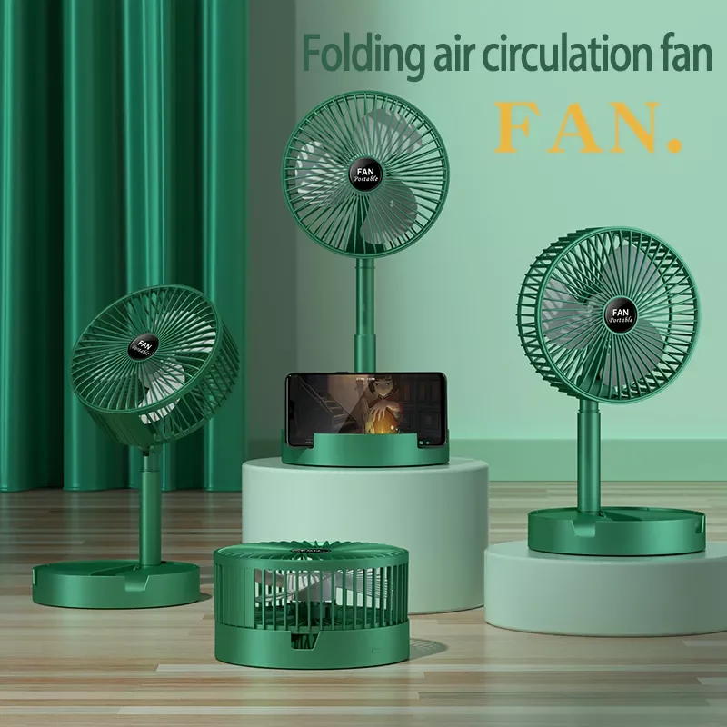 Foldable Fan Portable Silencioso Floor Fan Ventilador Portatil USB Rechargeable Third Gear Summer Table Desk Outdoor Camping Fan