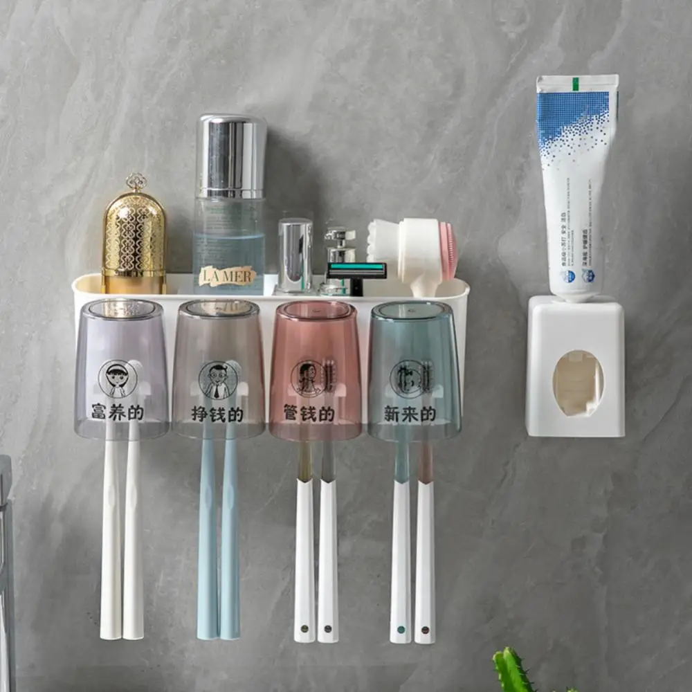 

Household Electric Toothbrush Holder Wall Set Newest Washing Table Shelf Bathroom Toothbrush Holder Home Accessories 2023 Hot