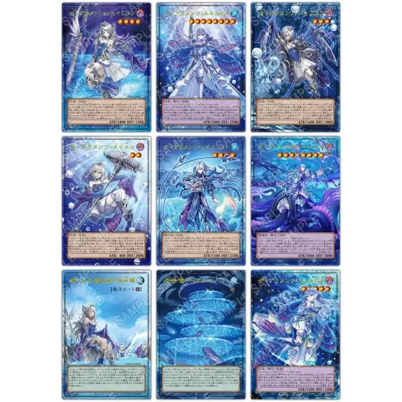 Yu-Gi-Oh Flash Cardaral Teaments Merrli Havnis Reinoheart Diy NPR Anniversary Imprint Аниме Коллекция Фигурки Игрушки