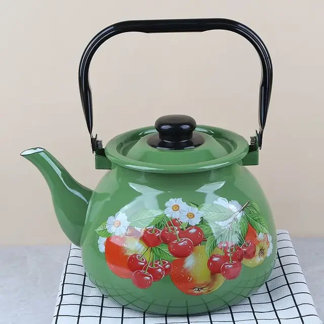 Эмалированный кухонный чайник большой емкости л молочный кувшин устойчивый к