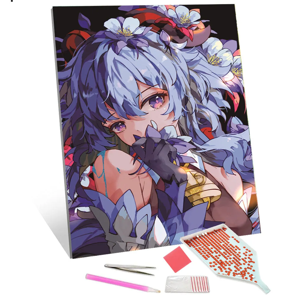 

Diy Diamond Painting Anime Genshin Impact Embroidery Mosaic Picture Wall Stickers Modern Home Decoration broderie diamant