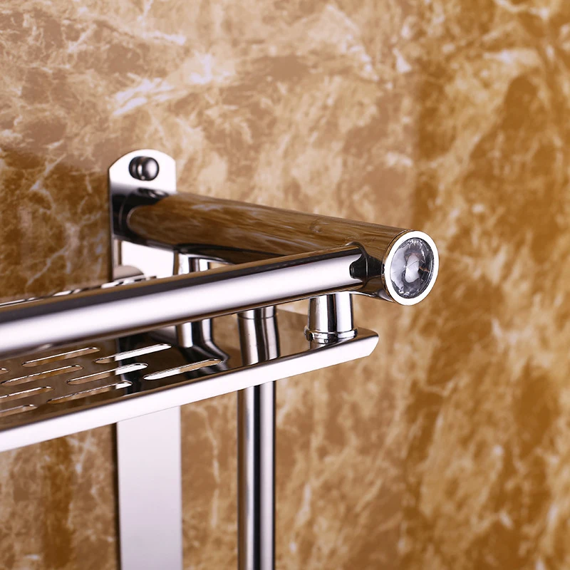

Stainless Steel Bath Towel Rack Space-saving For Home