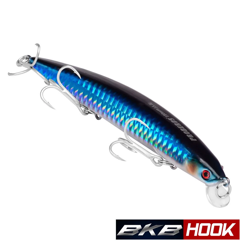 

12.5cm13.5g Laser Mino Three Hooks Hard Bait 10 Colors Bait Rocker Crank Lure Artificial Plastic Long Throw Fishing Tackle