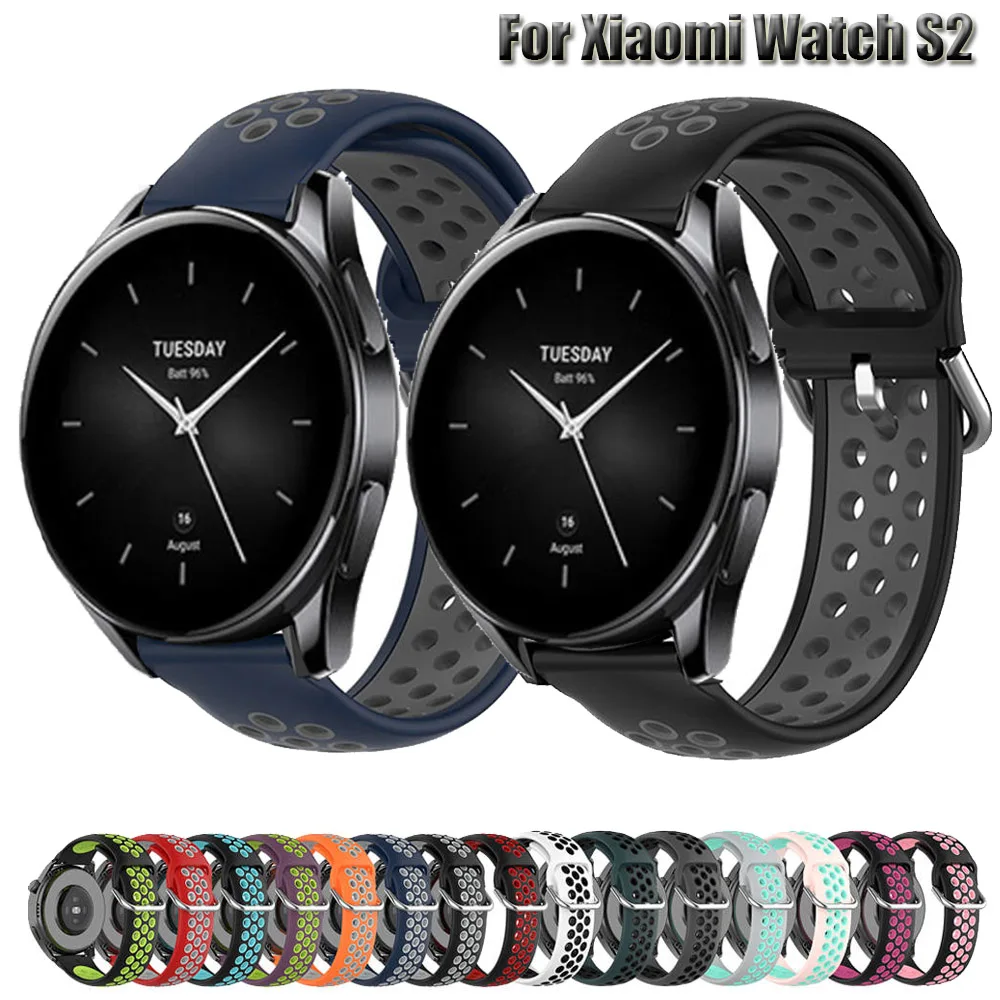 

Силиконовый ремешок для часов 22 мм для часов Xiaomi Watch S2 42 мм/46 мм, умные аксессуары, Быстрый ремешок для часов Xiaomi Mi Watch S1 Active