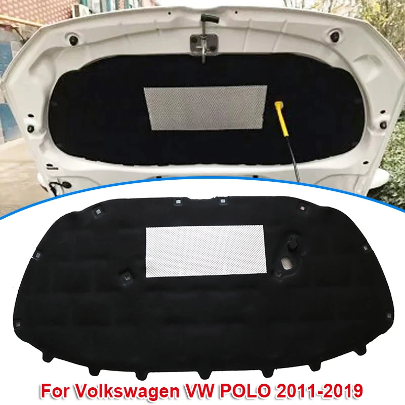 

1pc Car Front Hood Sound Heat Insulation Pad Engine Soundproof Cotton for Volkswagen VW POLO 2011-2019