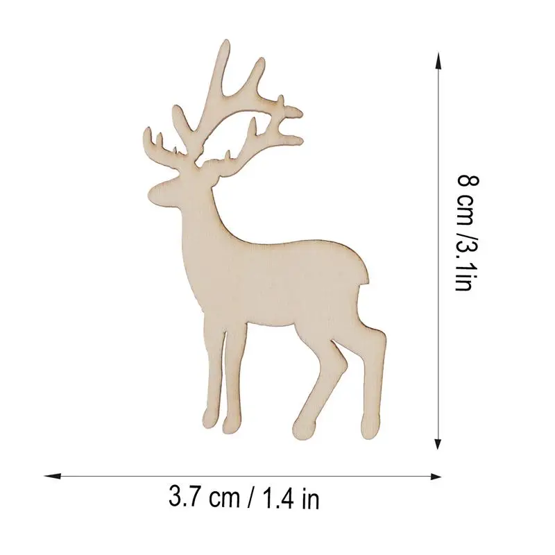 

Деревянные рождественские виниры с вырезами оленя