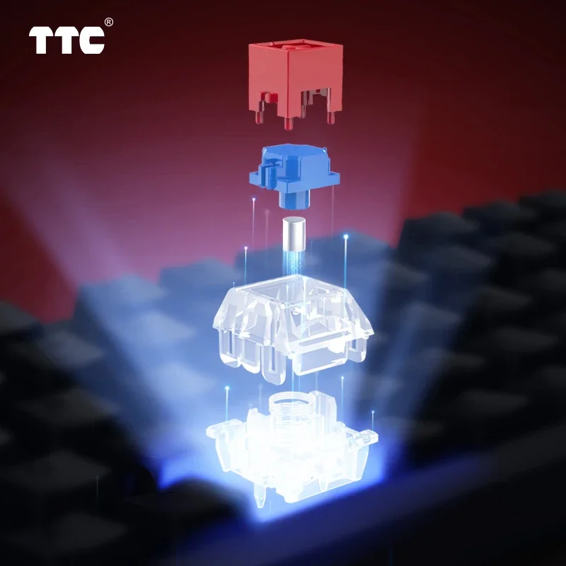 Фото Магнитный переключатель TTC, версия RGB, высокая светопроницаемость, киберспортный игровой ПК, магнитный переключатель №3