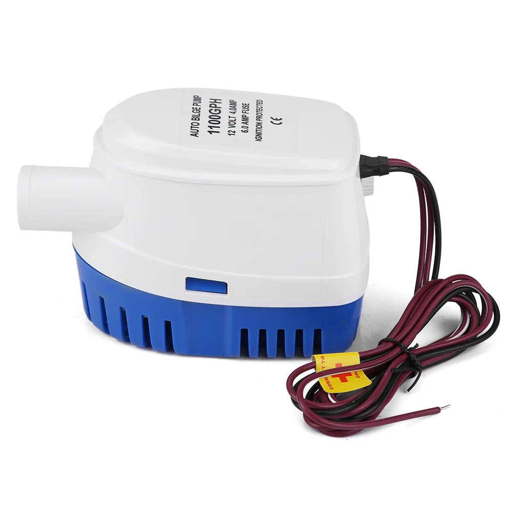 

1100GPH Boat 12V Marine Automatic Submersible Bilge Water Pump Fully Auto Float Switch Internal Bilge Pump Bilge Pump Bilge Pump