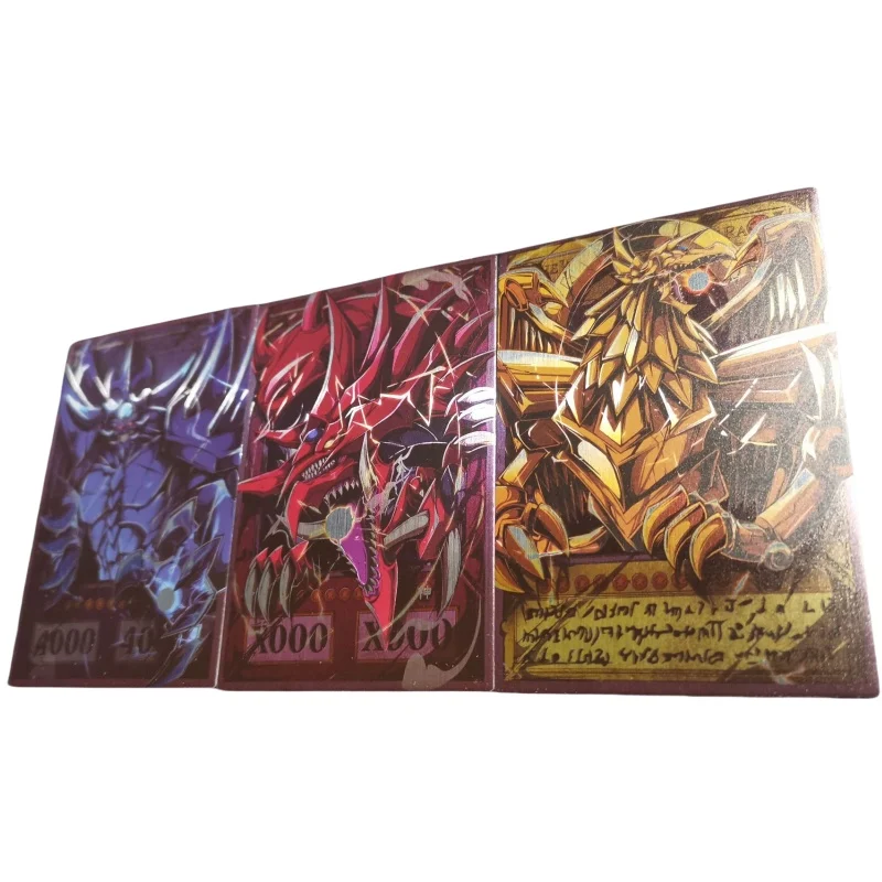 Yu-Gi-Oh флэш-карта египетский Бог DIY обычный флэш-процесс набор из 3 листов аниме