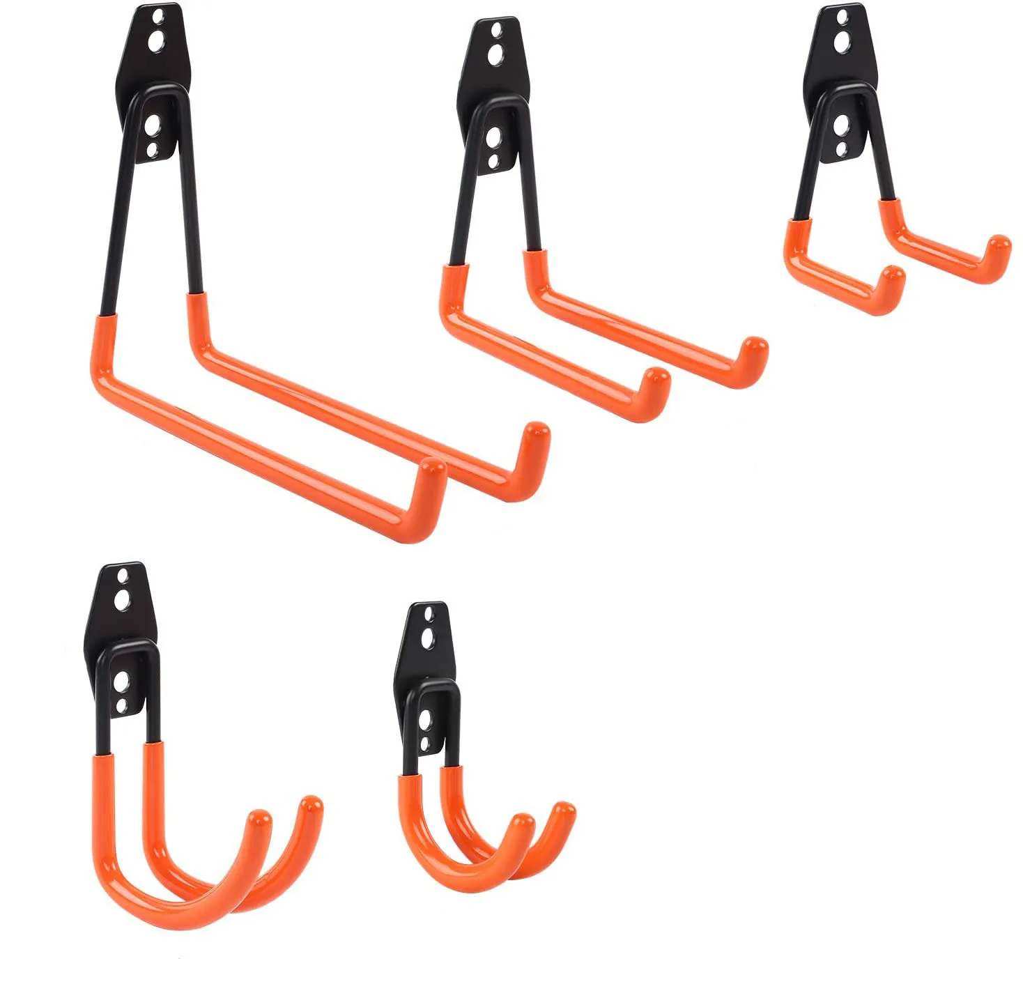 

Heavy Duty Metal Hooks Garage Storage Wall Mount Bicycle Hanger Hooks Wall Mount Ladders Garden Tool Anti-slip Organizer Hooks