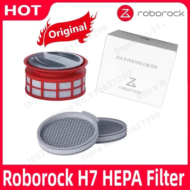 Оригинальный портативный безпроводной пылесос Roborock H7 с фильтром HEPA и заменой фильтров переднего и заднего насадок.