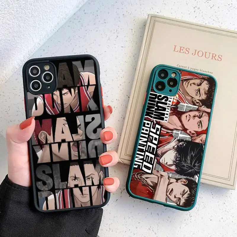 

Comic Slam Dunk Sakuragi Phone Case for iPhone 14 11 12 13 Mini Pro Max 8 7 Plus X XR XS MAX Translucent Matte Cover