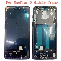 original middle frame lcd bezel plate panel chassis housing for oneplus 6 phone metal middle frame repair parts
