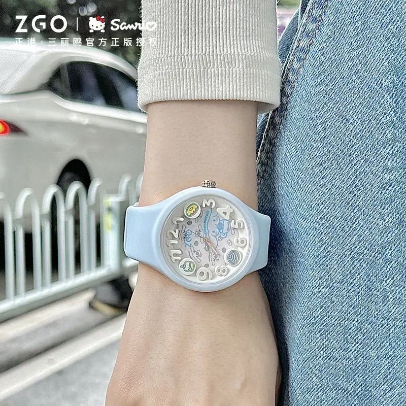 ZGO Sanrio Cinnamoroll Joint водонепроницаемые спортивные часы для девочек подарки на день