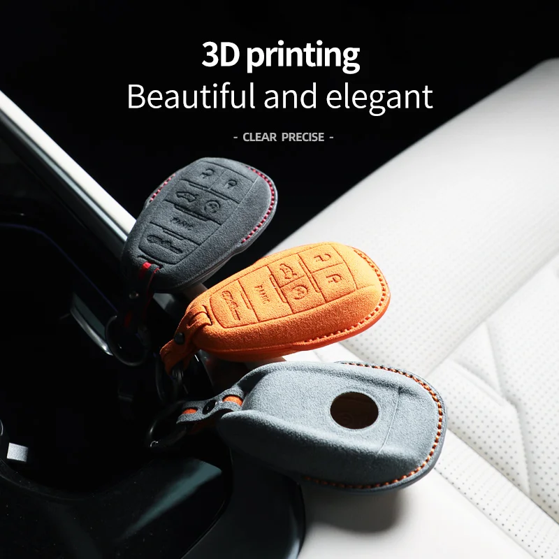 Чехол для автомобильного ключа из алькантары Alfa Romeo Stelvio Mito Giulietta Giulia Brera 4C 159 GTA 147 156