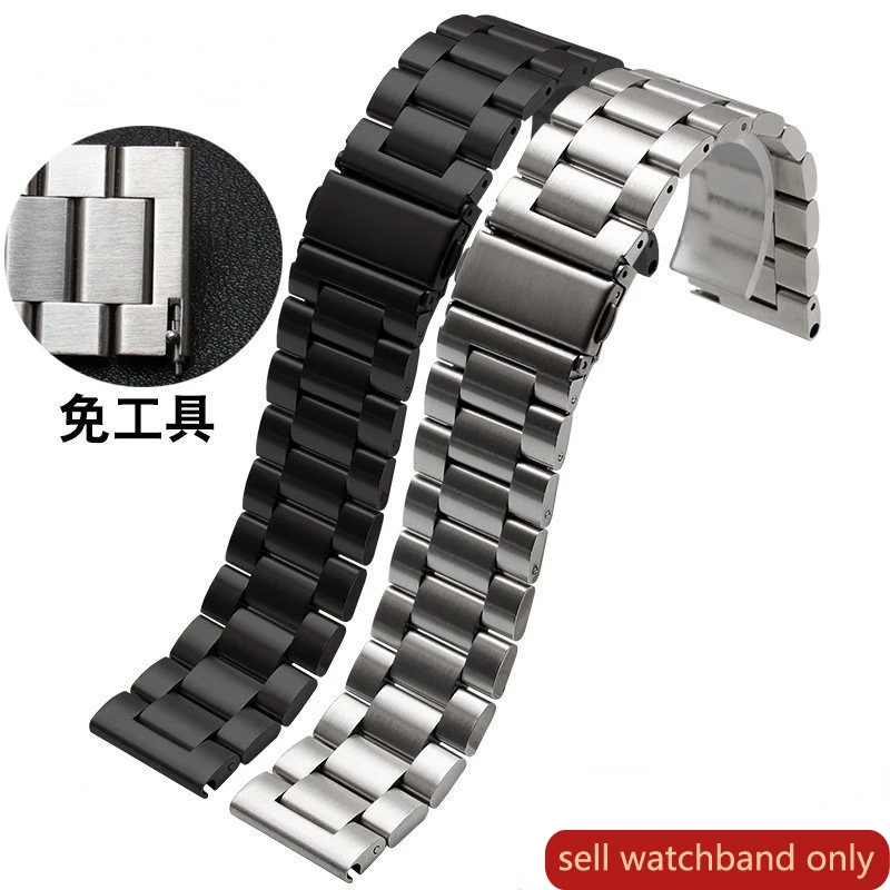 

Stainless Steel Watch Band for Hamilton Jeep Waterproof Sweat-Proof Comfortable Men's Watch Strap 20mm 22mm 23mm24mm25mm 26mm