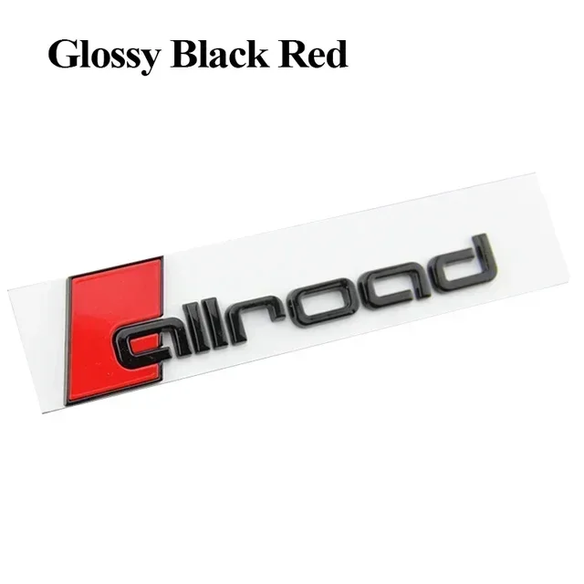 

Черная хромированная 3d-эмблема из АБС-пластика с логотипом Allroad, значок на багажник автомобиля для Audi A6 C5 C6 C7 A4 B8 B9 4F, стикеры Allroad, аксессуары