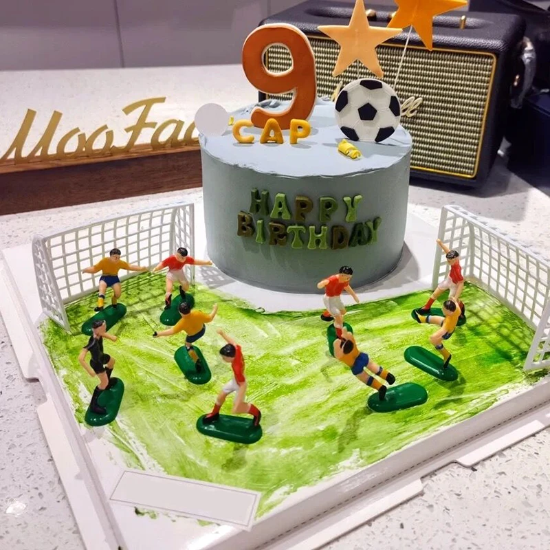 

1Set Soccer Football Cake Topper Happy Birthday Cake Toppers for Kids Boy Birthday Party Dessert Decoration Baby Shower Supplies