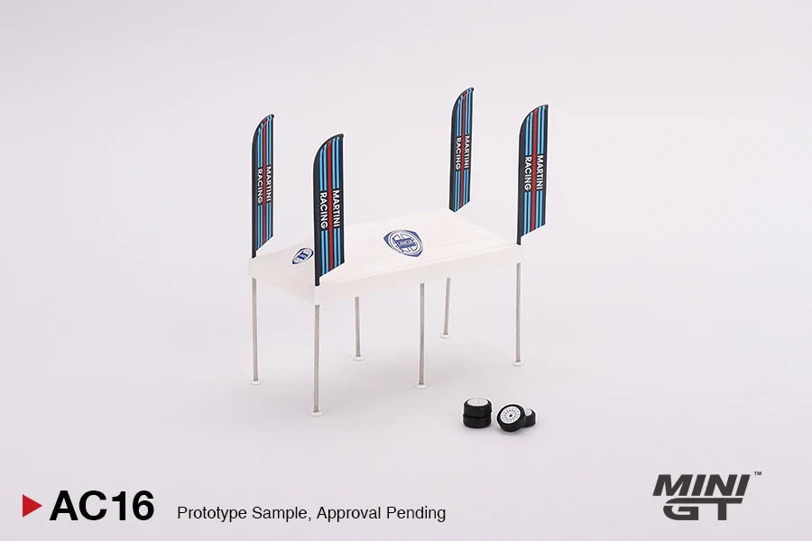 

*Pre-order* MINI GT 1:64 Paddock Service Tent Set Martini Racing Accessory