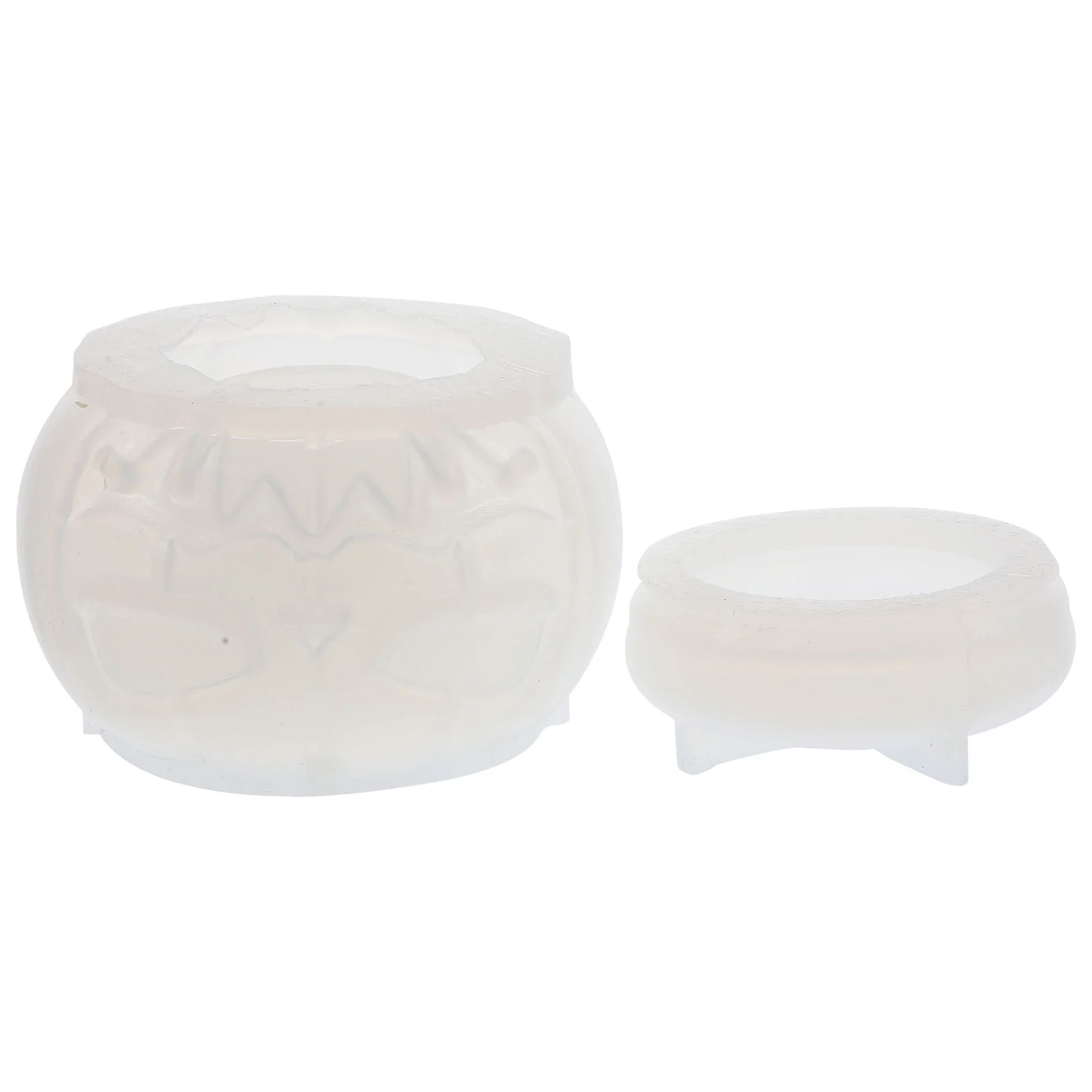 1 Set Halloween Epoxy Mold Silicone Making Mold Halloween Making Mold Pumpkin Jar Mold for DIY