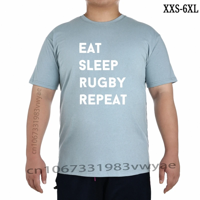 

Новинка, футболка с надписью «Eat Sleep», регби, с повторным слоганом, спортивный матч с шестью странами (1)