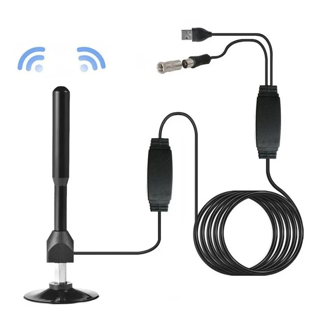 

47-230/862MHz FM/VHF/UHF 4K TV BOX Antenna 5 Meters Digitale TV Antenne Indoor 4 K HDTV Antenne High Definition Channels Antenna