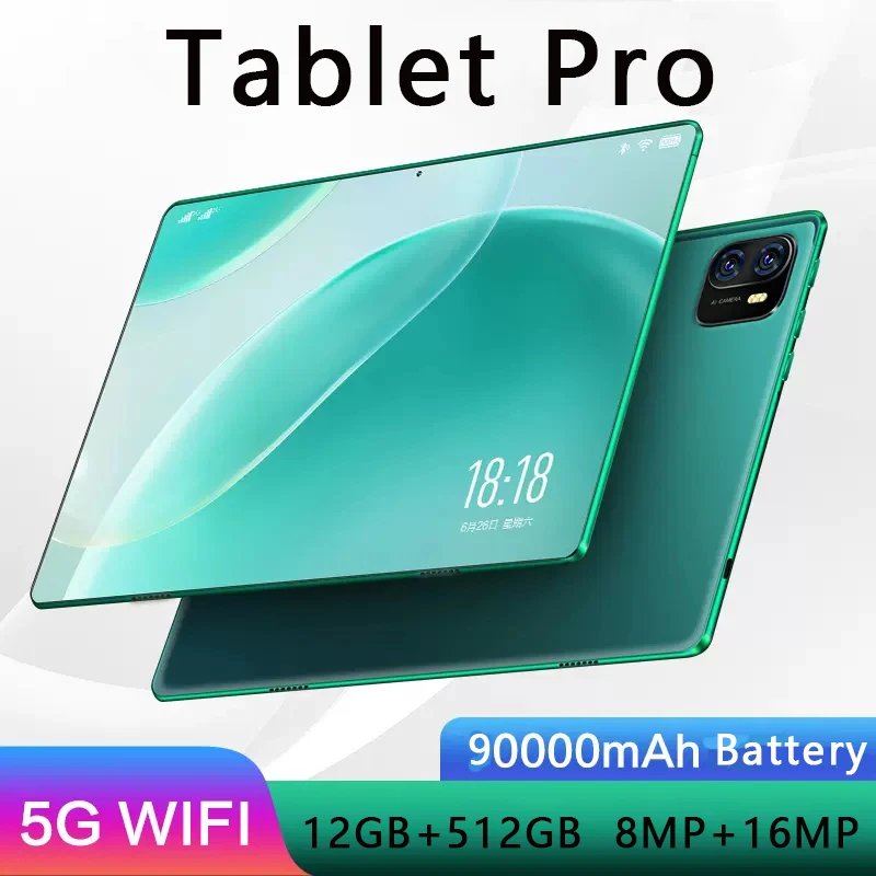 

New global Tablet Android 12.0 Pad 5 Pro Max 12GB+512GB 11.6 Inch LCD Screen Windows Android Tablete Pc 5G WiFi pad Tablets