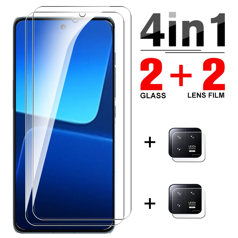 

4 в 1 закаленное стекло для xiaomi 12tpro полное покрытие HD Защита экрана для xiaomi 12 t Pro mi12t pro 12 t pro 6,67 дюймов пленка для объектива