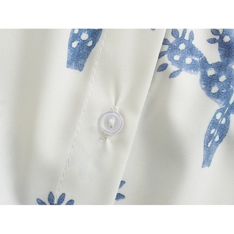 Женская рубашка на пуговицах с принтом SIYANG