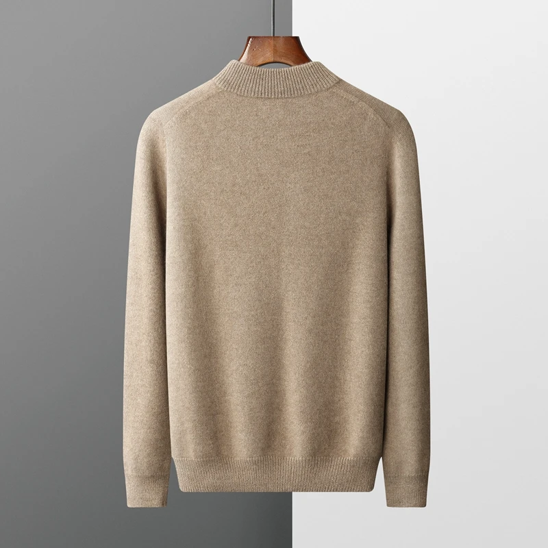 Свитер из 100% чистого кашемира класса A мужской вязаный пуловер с