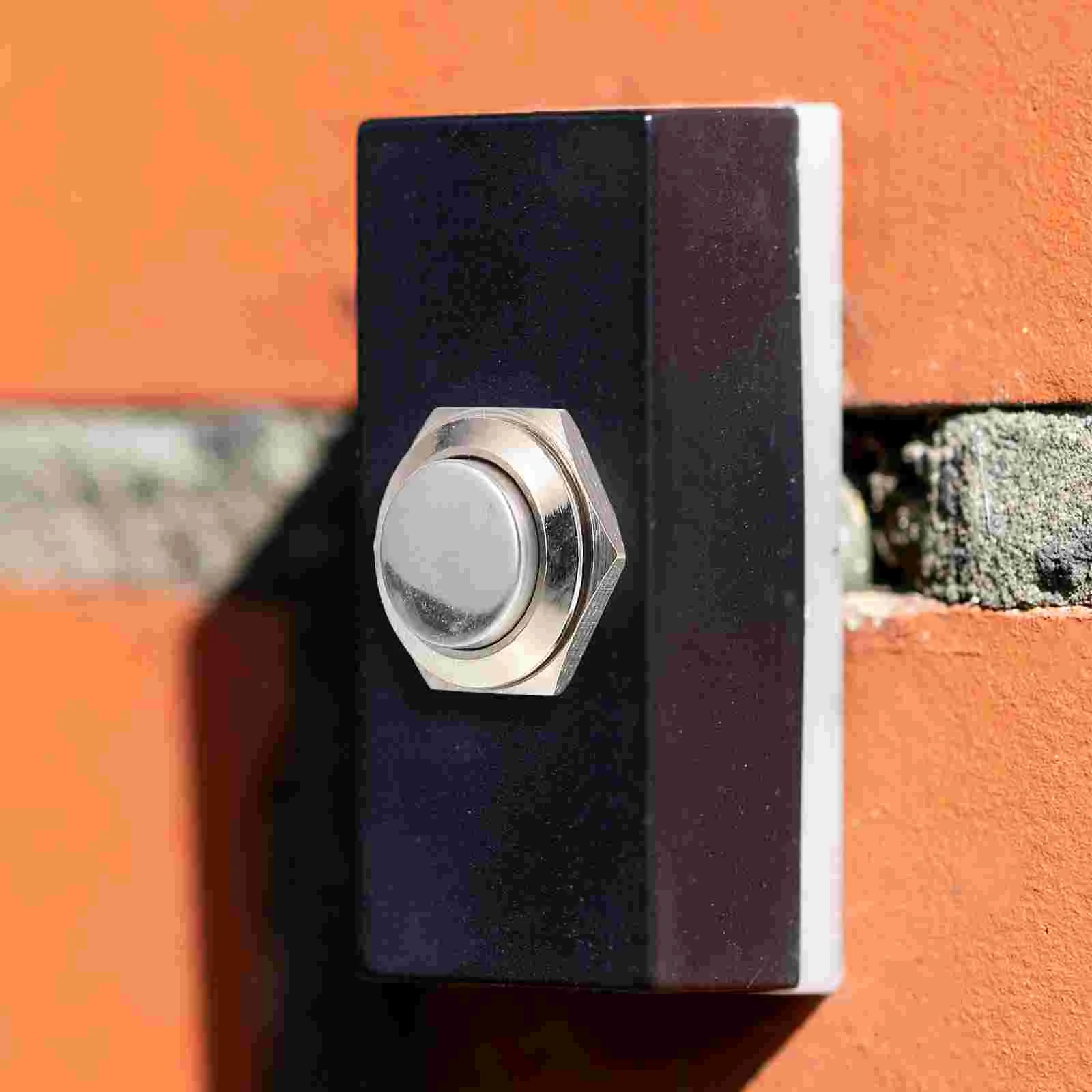 

2pcs Door Bell Ringer Button Door Bell Button Only Auto-reset Panel Push Button