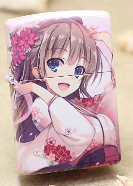 Зажигалка керосиновая LXF 3 вида с пятицветным принтом