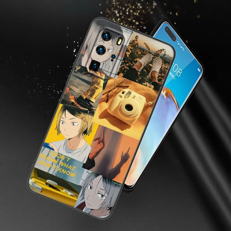 Чехол для телефона с аниме Kozume Kenma Haikyuu Huawei P50 P40 P30 P20 P10 P9 P8 Lite 2017 P Smart Z S Pro 2021 2020 2019 2018