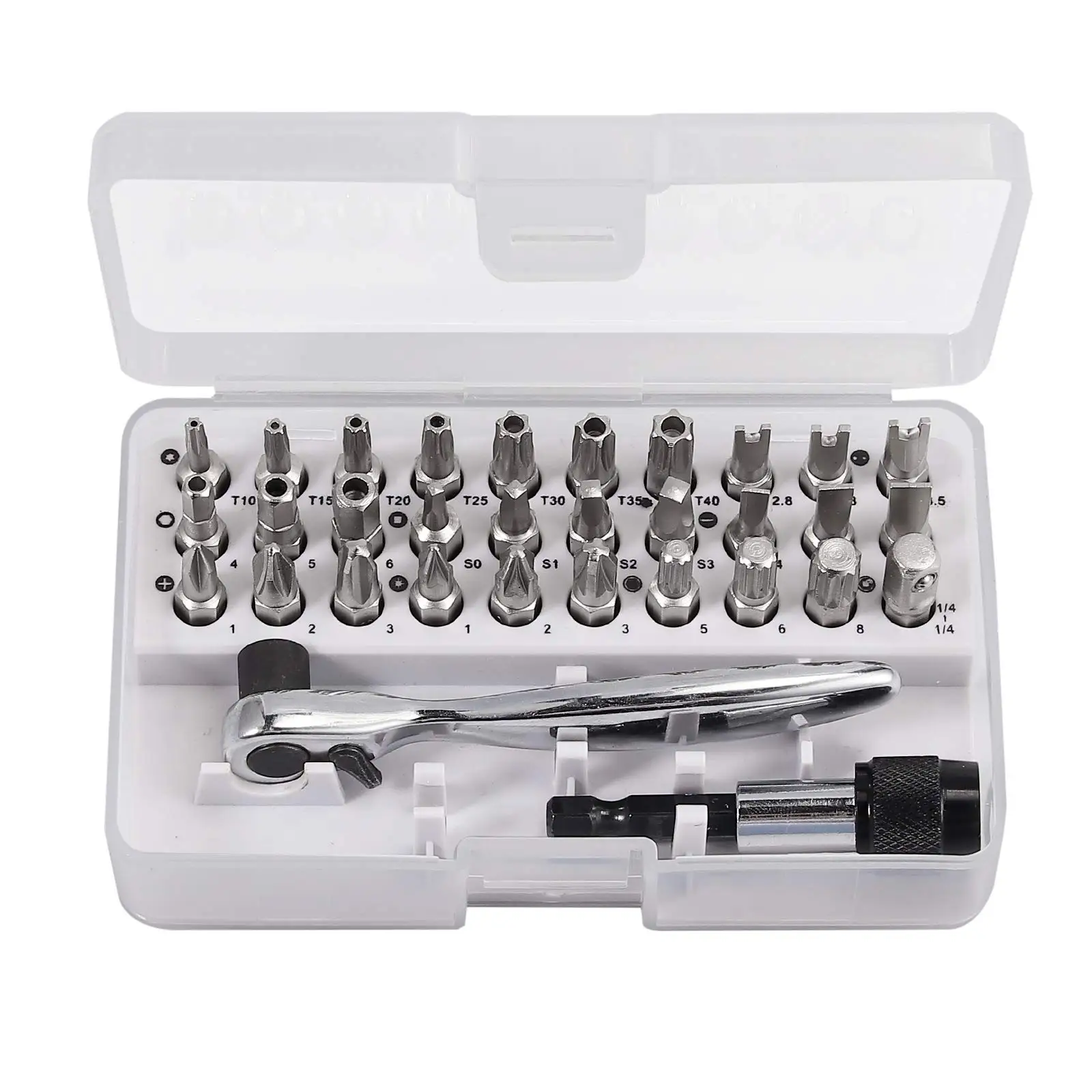 

Набор отверток OIMG 32 в 1 хромованадиевая сталь 1/4 дюйма